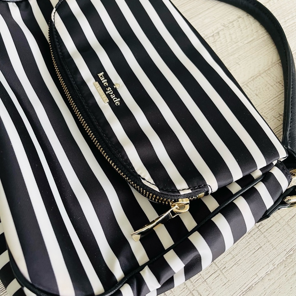 Kate Spade Black & White Nylon Handbag
